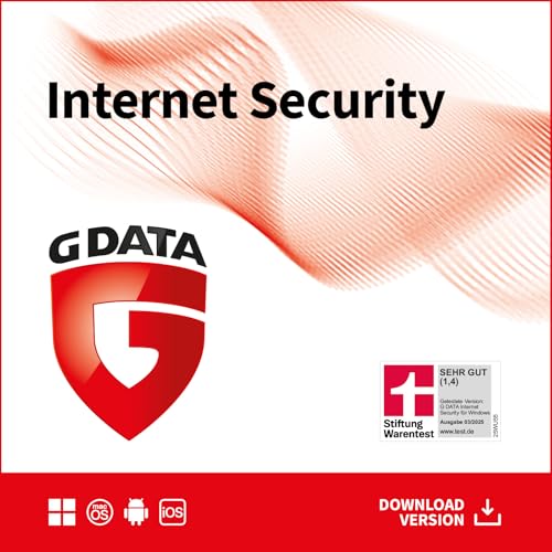 G DATA Internet Security 2024 | 1 Gerät | 1 Jahr | für PC, Mac, Android, iOS | zukünftige Updates inklusive | Made in Germany | Aktivierungscode per Email von G DATA