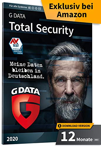 G DATA Total Security 2021 | 1 PC - 1 Jahr | Download - Jährliches Abo | Windows, Mac, Android, iOS | Made in Germany - zukünftige Updates inklusive von G DATA