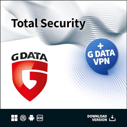 G DATA Total Security 2024 + VPN | 3 Geräte - 1 Jahr | Virenschutzprogramm mit VPN | Passwort Manager | PC, Mac, Android, iOS | zukünftige Updates inklusive | Aktivierungscode per Email von G DATA