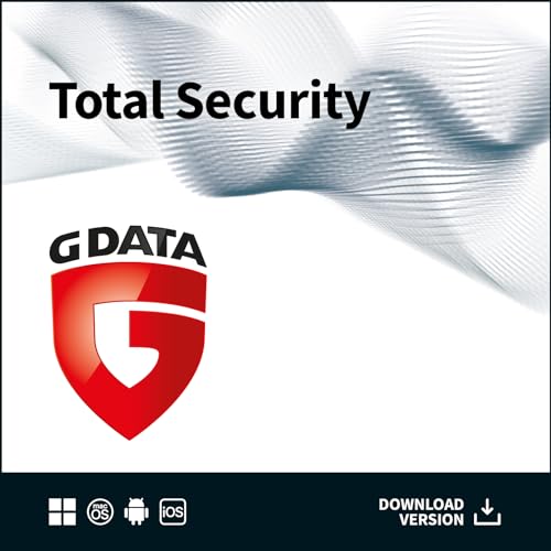 G DATA Total Security 2024 | 1 Gerät | 1 Jahr | Virenschutzprogramm | Passwort Manager | PC, Mac, Android, iOS | zukünftige Updates inklusive | Made in Germany | Aktivierungscode per Email von G DATA