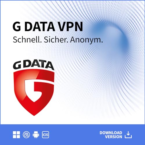 G DATA VPN | 10 Geräte | 1 Jahr | Windows,Mac, Android, iOS | Made in Germany | anonym surfen | Aktivierungscode per Email von G DATA