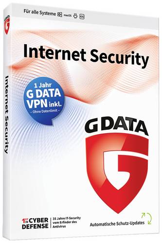 G-Data Internet Security + VPN Sonderedition Jahreslizenz, 3 Lizenzen Android, iOS, Mac, Windows Ant G-Data Internet Security + VPN Sonderedition Jahreslizenz, 3 Lizenzen Android, iOS, Mac, Windows Ant von G-Data