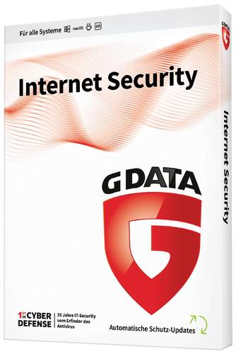 G-Data Internet Security Vollversion, 3 Lizenzen Windows, Mac, Android, iOS Antivirus, Sicherheits-S von G-Data