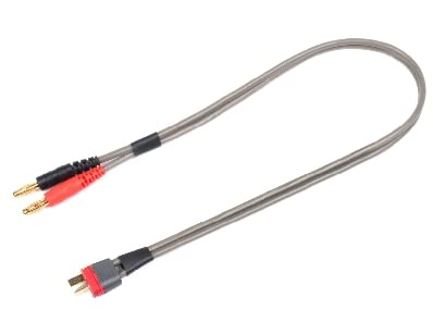 G FORCE Ladekabel Pro Banana 4 mm – T-Plug – 40 cm – Flachkabel aus Silikon 14 AWG (1,62 mm Durchmesser – 2,08 mm²) von G FORCE