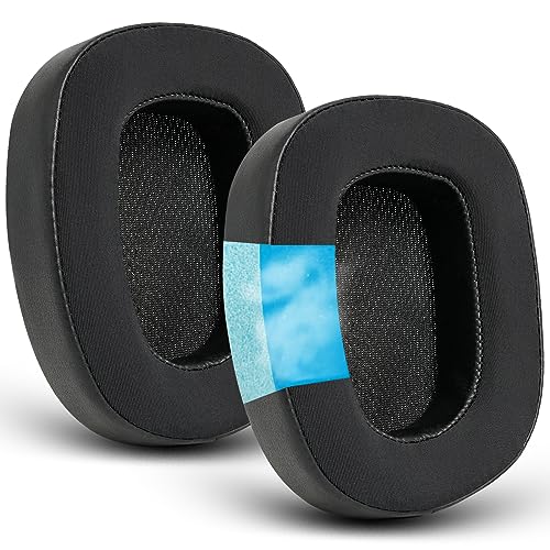 Ersatz-Ohrpolster für Logitech G533 G633 G935, GVOEARS Kühlgel-Ohrpolster für Logitech G231 G433 G533 G633 G635 G933 G935 Gaming-Kopfhörer mit dickem und weichem Schaumstoff (schwarz) von G GVOEARS