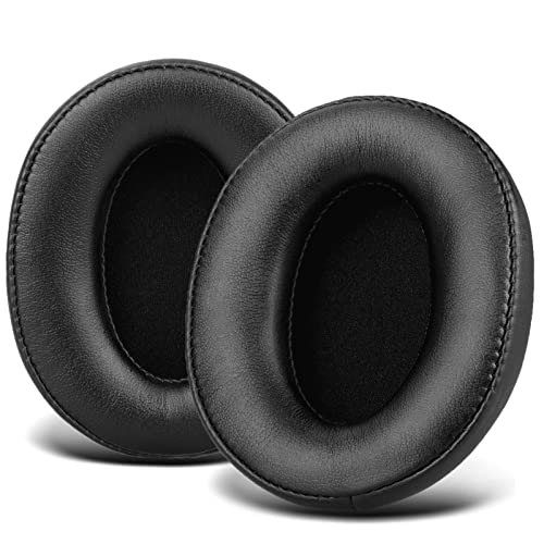 Ersatz für Sony MDR 7506 Ohrpolster, Geräuschisolierung, Over-Ear-Kopfhörer-Pads, passend für Sony MDR V6/MDR V7/MDR-CD900ST, weiches Proteinleder, einfache Installation (schwarz) von G GVOEARS