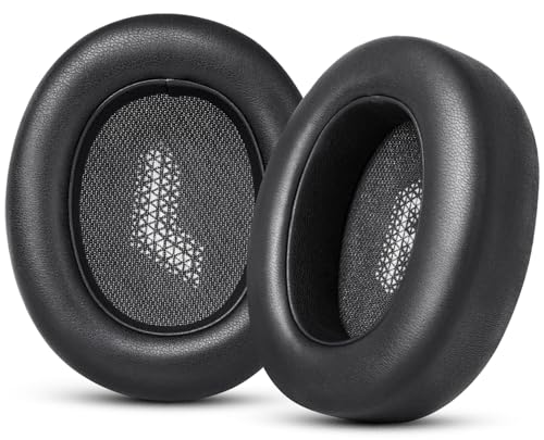 GVOEARS Ersatz-Ohrpolster für JBL Tune 700BT/710BT/720BT/750BTNC/760NC Kopfhörer, Ohrpolster mit weichem Leder, geräuschisolierender Schaumstoff, Schwarz von G GVOEARS