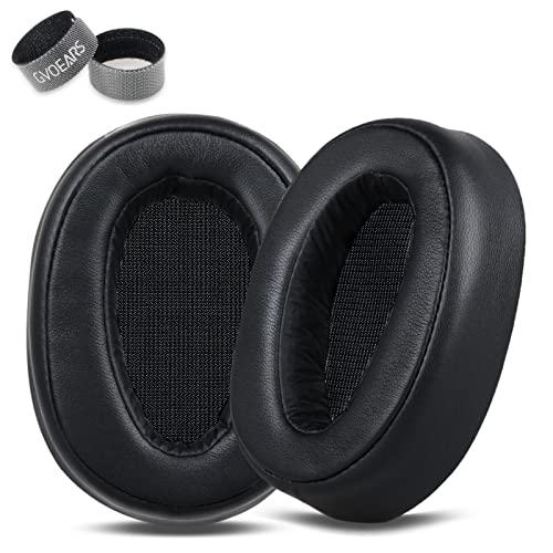 Ohrpolster für Sony WH-H900N / MDR-100ABN Over-Ear-Kopfhörer mit weichem Protein-Leder, hervorragende Geräuschisolierung, Memory-Schaum, zusätzliche Dicke, Schwarz von G GVOEARS