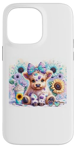 Baby Higland Kuh mit Sonnenblumen Hülle für iPhone 14 Pro Max Baby Higland Kuh mit Sonnenblumen Hülle für iPhone 14 Pro Max von G Hall Marketing