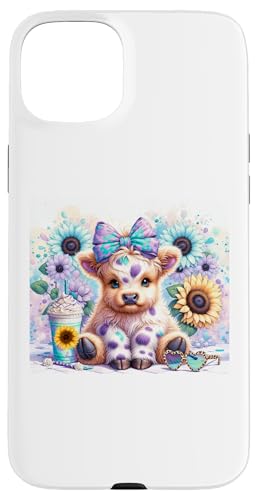 Baby Higland Kuh mit Sonnenblumen Hülle für iPhone 15 Plus Baby Higland Kuh mit Sonnenblumen Hülle für iPhone 15 Plus von G Hall Marketing