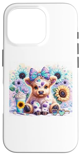 Baby Higland Kuh mit Sonnenblumen Hülle für iPhone 16 Pro Baby Higland Kuh mit Sonnenblumen Hülle für iPhone 16 Pro von G Hall Marketing