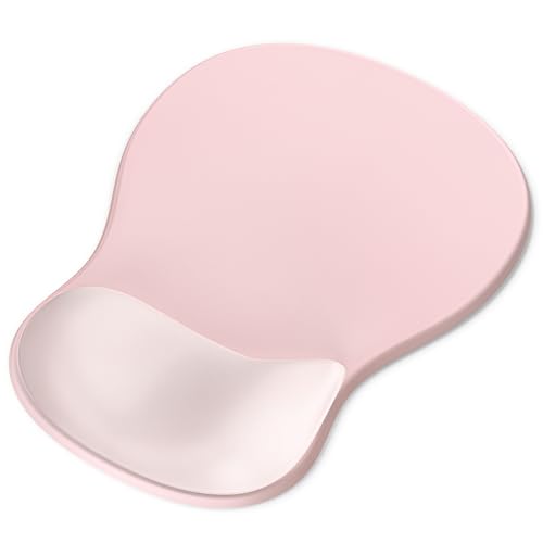 Ergonomisches Mauspad mit Handgelenkauflage, Gel-Mauspad mit Handgelenkstütze, Schmerzlinderung, rosa Maus-Handgelenkauflage mit rutschfester PU-Basis, Computer-Mauspad für Laptop, Schreibtisch Ergonomisches Mauspad mit Handgelenkauflage, Gel-Mauspad mit Handgelenkstütze, Schmerzlinderung, rosa Maus-Handgelenkauflage mit rutschfester PU-Basis, Computer-Mauspad für Laptop, Schreibtisch von G JGOO