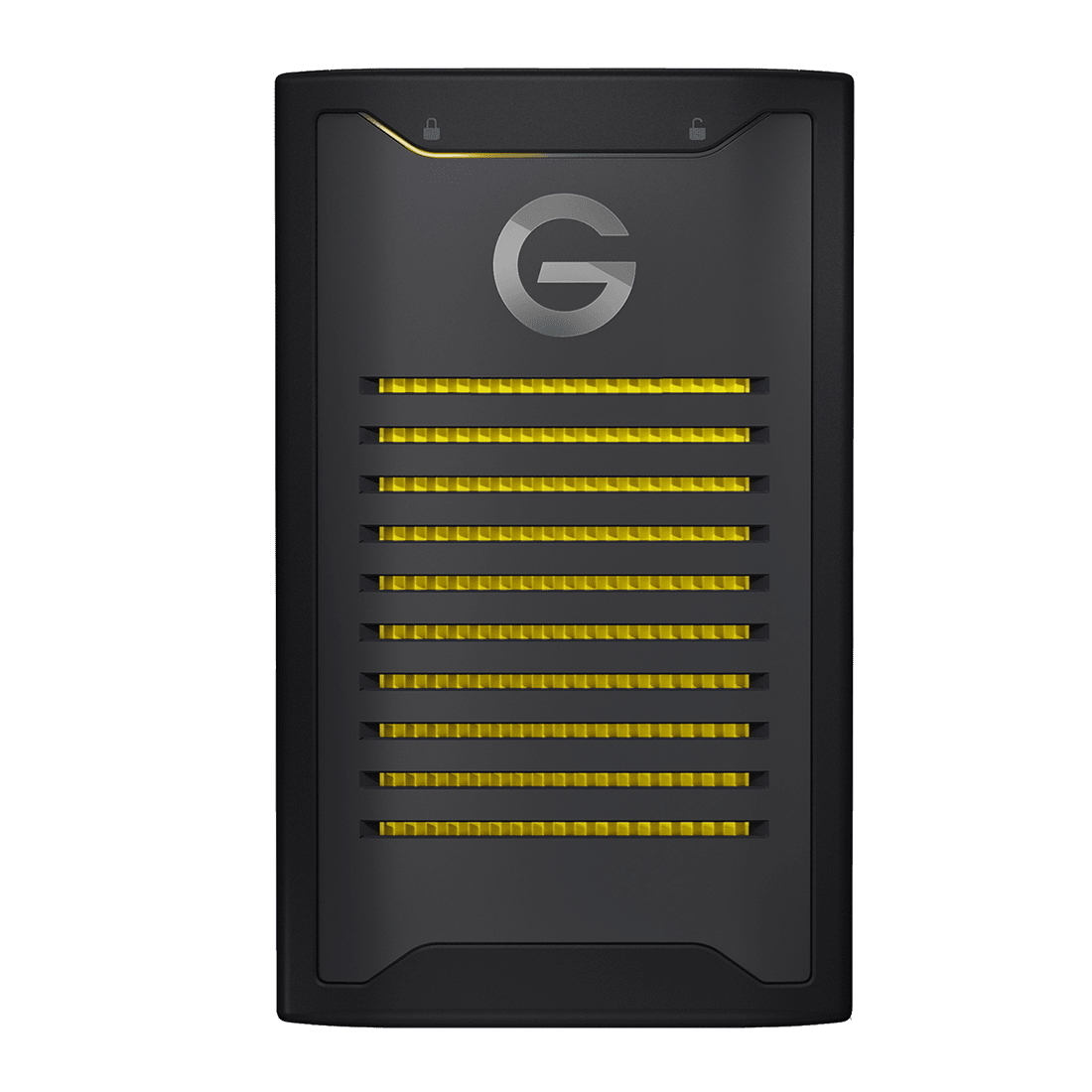 G-Technology ArmorLock NVMe SSD 2TB Schwarz/Gelb Externe Solid-State-Drive, USB 3.2 Gen 2x1 von G-Technology