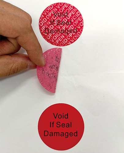 Staubsaugeraufkleber, 50 mm, 120 Stück, manipulationssicher, manipulationssicher, Etiketten oder Siegel für verschiedene Verpackungen, fälschungssichere Dichtungen, einmalige Verwendung von G-electron