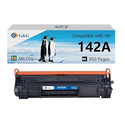 G&G 142A Toner Kompatibel Mit HP Laserjet MFP M140w M110w Toner for HP W1420A Schwarz Mit Chip von G&G