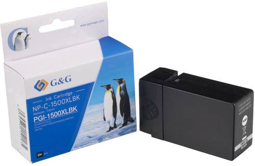 G&G Druckerpatrone ersetzt Canon PGI-1500BK XL Kompatibel Schwarz NP-C-1500XLBK 1C1500B von G&G