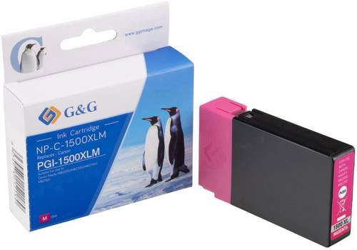 G&G Druckerpatrone ersetzt Canon PGI-1500M XL Kompatibel Magenta NP-C-1500XLM 1C1500M von G&G