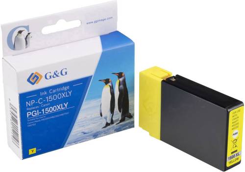 G&G Druckerpatrone ersetzt Canon PGI-1500Y XL Kompatibel Gelb NP-C-1500XLY 1C1500Y G&G Druckerpatrone ersetzt Canon PGI-1500Y XL Kompatibel Gelb NP-C-1500XLY 1C1500Y von G&G
