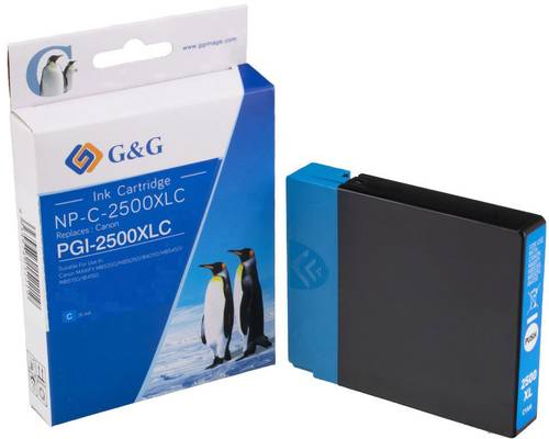 G&G Druckerpatrone ersetzt Canon PGI-2500C XL Kompatibel Cyan NP-C-2500XLC 1C2500C G&G Druckerpatrone ersetzt Canon PGI-2500C XL Kompatibel Cyan NP-C-2500XLC 1C2500C von G&G