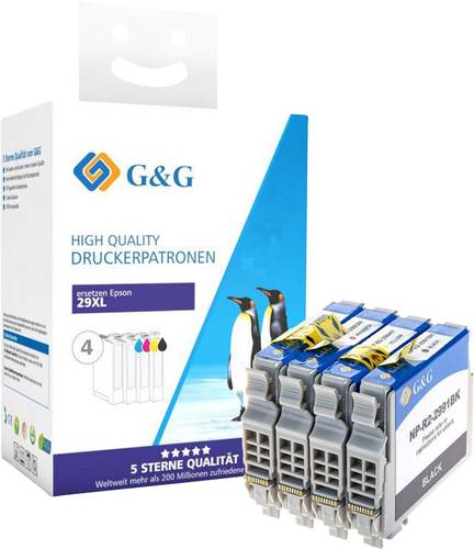 G&G Druckerpatrone ersetzt Epson 29XL, T2996, T2991, T2992, T2993, T2994 Kompatibel Kombi-Pack Schwa G&G Druckerpatrone ersetzt Epson 29XL, T2996, T2991, T2992, T2993, T2994 Kompatibel Kombi-Pack Schwa von G&G
