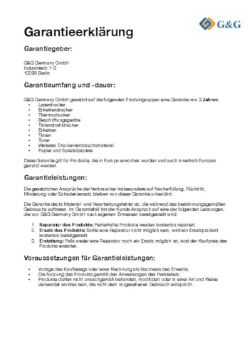 G&G Etiketten 29 x 62mm 1 St. ET-B-G-11209 Adress-Etiketten G&G Etiketten 29 x 62mm 1 St. ET-B-G-11209 Adress-Etiketten von G&G