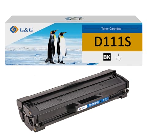 G&G MLT-D111S Toner Kompatibel mit Samsung MLT-D111S für Samsung Xpress M2070W M2070 M2026W M2020 M2070FW M2022W (1 Schwarz) von G&G