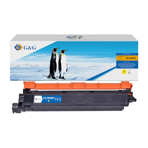 G&G TN248 XL Toner kompatibel mit Brother TN-248 TN-248XL für DCP-L3520CDW, DCP-L3520CDWE, HL-L8230CDW, MFC-L3740CDW, HL-L3220CW (Gelb) von G&G