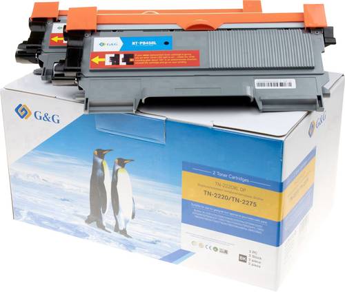 G&G Toner 2er-Pack ersetzt Brother TN-2010, TN-2220 Kompatibel Schwarz 5200 Seiten von G&G