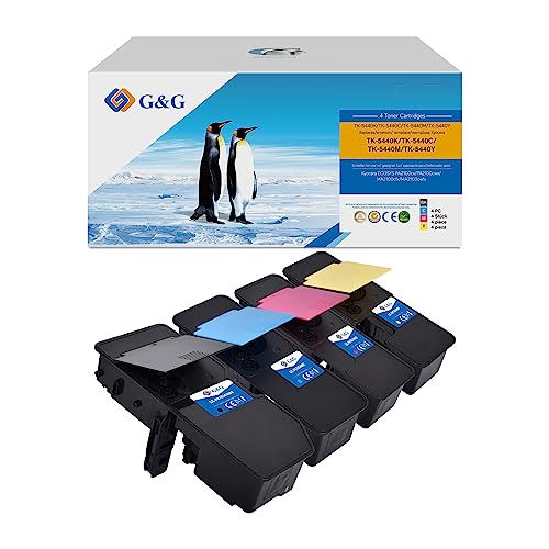 G&G Toner Ersatz für Kyocera TK-5440 für Kyocera ECOSYS MA2100cwfx MA2100cfx PA2100cx PA2100cwx (Black Cyan Magenta Yellow) von G&G