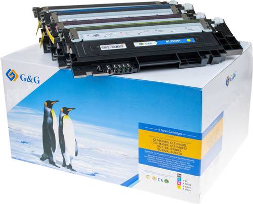 G&G Toner Kombi-Pack ersetzt Samsung CLT-P406C Kompatibel Schwarz, Magenta, Cyan, Gelb 1500 Seiten von G&G