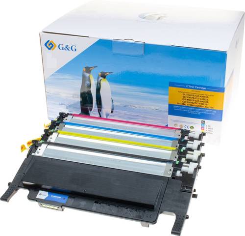 G&G Toner Kombi-Pack ersetzt Samsung CLT-P4072C, CLT-K4072S, CLT-C4072S, CLT-M4072S, CLT-Y4072S Komp von G&G