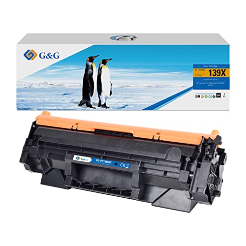 G&G Toner Kompatibel mit HP 139X W1390X für HP Laserjet Pro 3002dn 3002dw MFP3102 fdn MFP3102fdw Toner mit Chip (1 schwarz) von G&G