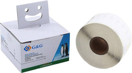 G&G ersetzt DYMO 11356, S0722560 89 x 41mm Papier Weiß 300 St. Wiederablösbar Namensschild-Etikett von G&G