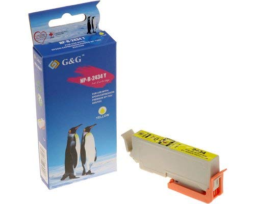 G & G ne-t2434 X LY Tintenpatrone Tintenpatrone für Tintenstrahldrucker (gelb, hoch, 11 ml) von G&G