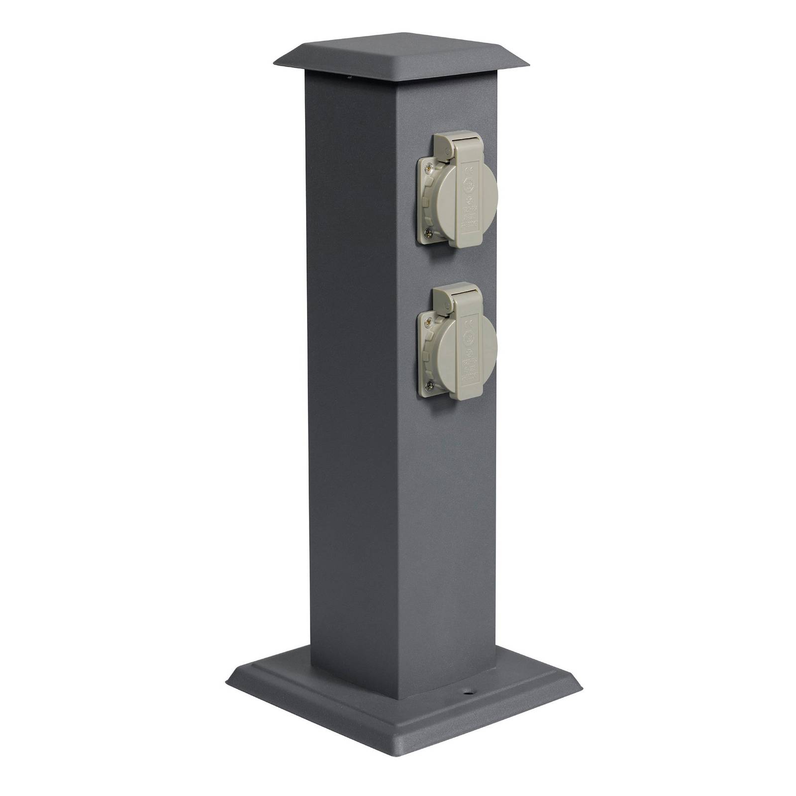 Energiesäule mit vier Steckdosen, anthrazit Energiesäule mit vier Steckdosen, anthrazit von G & L Handels GmbH