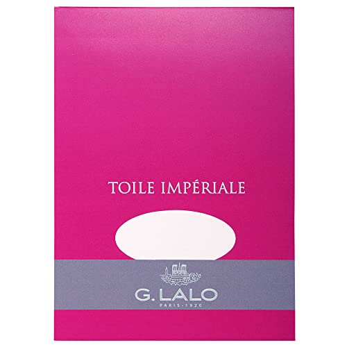 G.Lalo 12200L Toile impériale Schreibblock (DIN A5, 148 x 210 mm, 50 Blatt, 100 g) weiß von G.Lalo