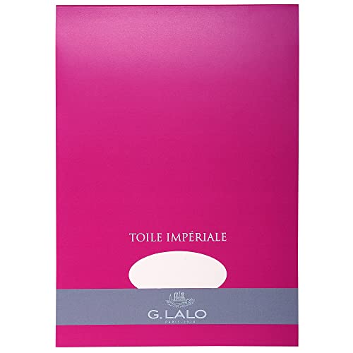 G.Lalo 13500L Schreibblock Toile impériale (DIN A4, 210 x 297 mm, 50 Blatt, 100 g) weiß von G.Lalo