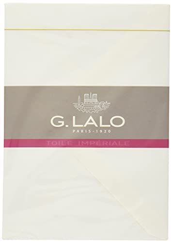 G.Lalo 22200L Umschläge gummiert Toile impériale (weiß gefüttert, C6, 114 x 162 mm, 20 Umschläge, 100 g) weiß von G.Lalo