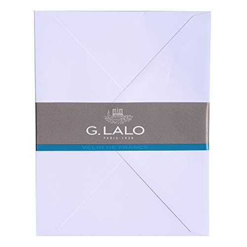 Lalo 19001L Umschläge Diploma (nicht gefüttert, gummiert, perfekt für Ihre Korrespondanz, 12,8 x 17,2 cm, 120g, 25 Umschläge) extraweiß von G.Lalo