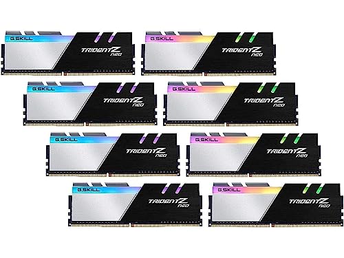 G.SKILL 256GB Trident Z Neo DDR4 3600MHz PC4-28800 CL18 RGB Oktuple Channel Kit (8X 32GB) von G.SKILL