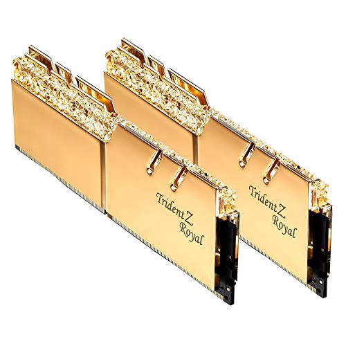 G.SKILL 64GB DDR4 Trident Z Royal Gold 3600Mhz PC4-28800 CL18 1.40V Dual Channel Kit (2x32GB) von G.SKILL