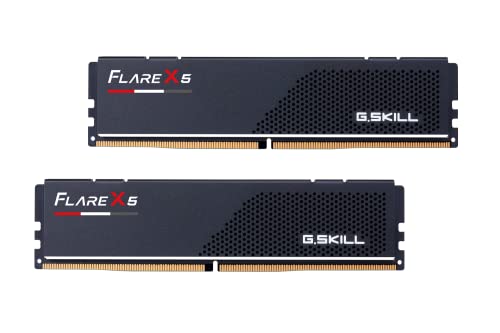 G.SKILL Flare X5 Series (AMD Expo) DDR5 RAM 64GB (2 x 32GB) 6000MT/s CL30-40-96 1,40V UDIMM Desktop-Speicher - Schwarz matt (F5-6000J3040G32GX2-FX5) von G.SKILL