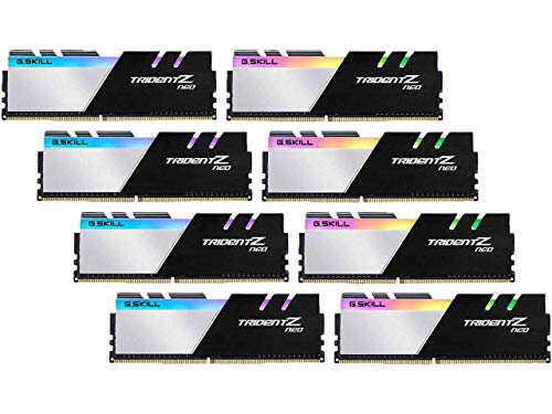 G.SKILL Trident Z Neo Serie (Intel XMP) DDR4 RAM 256GB (8x32GB) 3200MT/s CL16-18-18-38 1,35V Desktop Computer Arbeitsspeicher UDIMM (F4-3200C16Q2-256GTZN) von G.SKILL