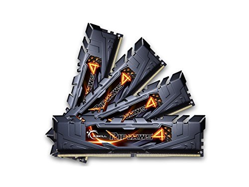 G.Skill F4-2400C15Q-16GRK Arbeitsspeicher 16GB (4X 4GB, 2400MHz, 288-polig, CL15) DDR4-RAM Kit von G.SKILL