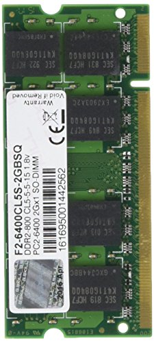 G.Skill PC2-6400 Arbeitsspeicher 2GB (800 MHz, 204-polig) DDR2-RAM Kit von G.SKILL