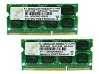 G.Skill SQ Series Memory Arbeitspeicher 8GB (1600MHz, 240-polig, 2x 4GB, CL9) SO DIMM DDR3-RAM Kit (Farblich sortiert) von G.SKILL