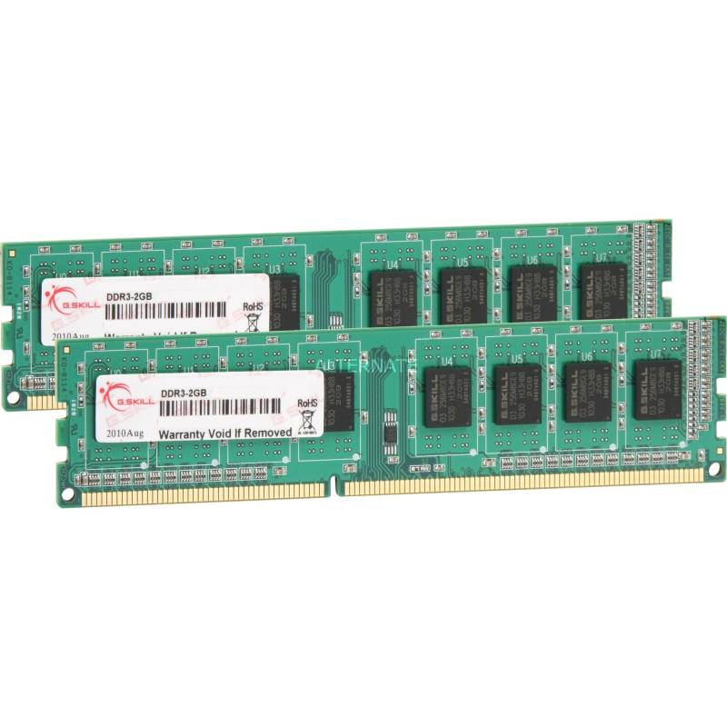 DIMM 4 GB DDR3-1333 (2x 2 GB) Dual-Kit, Arbeitsspeicher von G.Skill