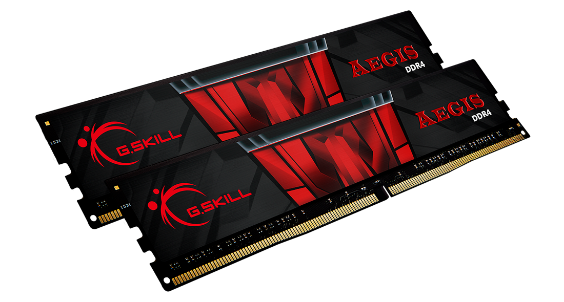 G.Skill AEGIS - DDR4 - 16 GB: 2 x 8 GB - DIMM 288-PIN - 3200 MHz / PC4-25600 - CL16 - 1.35 V - ungepuffert - non-ECC (F4-3200C16D-16GIS) von G.Skill