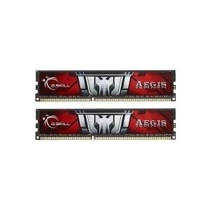 G.Skill Aegis - Memory - 16 GB : 2 x 8 GB - DIMM 240-PIN - DDR3 - 1600 MHz / PC3-12800 - CL11 - 1.5 V - ungepuffert - nicht-ECC von G.Skill