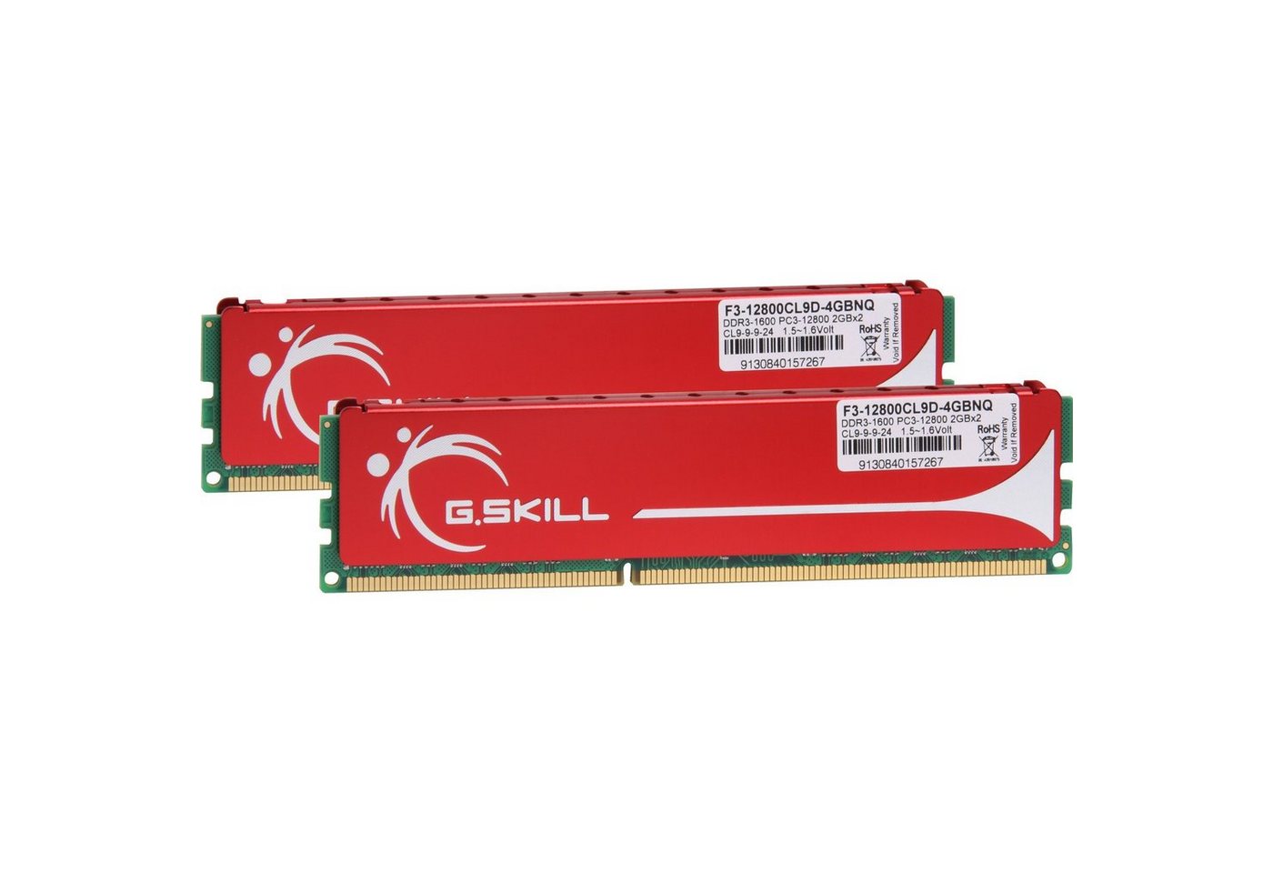 G.Skill DIMM 4 GB DDR3-1600 (2x 2 GB) Dual-Kit Arbeitsspeicher von G.Skill